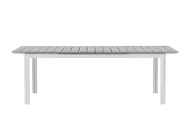 Lauko stalas Levels, 229x310cm balta/pilka