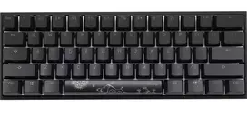 Ducky Mecha mini žaidimų klaviatūra, MX-Speed-Silver, RGB-LED - juoda