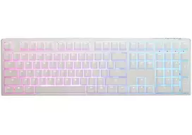 Ducky One 3 Aura White žaidimų klaviatūra, RGB LED - Gateron Baby Kangaroo