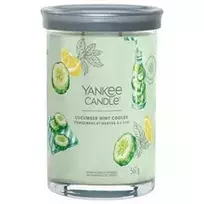 Yankee Candle Cucumber Mint Cooler Signature Tumbler Candle ( okurková limonada s mátou ) - Vonná svíčka, 567.0g