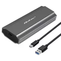 Qoltec 52271 Korpusas NV2271, skirtas M.2 SSD diskui | SATA | NVMe | USB-C | 2TB