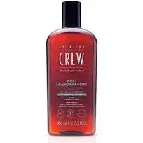 "American Crew" šampūnas "Chamolie + Pine 3-in-1" - šampūnas, kondicionierius ir dušo želė viename, 450 ml
