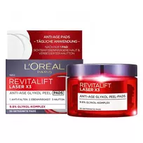 Senėjimą stabdantys, nulupami diskeliai L'Oreal Paris Revitalift Laser X3 30 vnt.