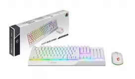MSI Vigor GK30 kombinuotoji USB QWERTY klaviatūra ir pelė Balta