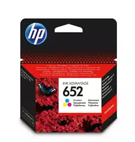 HP 652 originalus purpurinis, mėlynas, geltonas