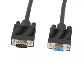 Lanberg CA-VGAC-10CC-0018-B+ VGA kabelis 1,8 m VGA (D-Sub) Juoda