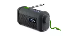 Muse Portable Solar Radio with Crank & Flashlight Muse
