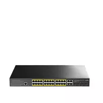Cudy GS2028PS4 Valdomas L2 Gigabit Ethernet (10/100/1000) Maitinimas per Eternetą (PoE) 1U Juoda