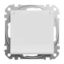 Kištukinis lizdas SCHNEIDER SEDNA DESIGN, baltos sp., IP44