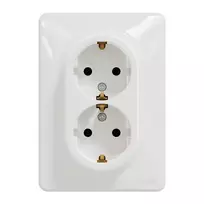 Dvivietis kištukinis lizdas SCHNEIDER SEDNA DESIGN,baltos sp