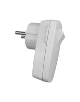 Kištukas su jungikliu N&L, 3P, 16A, 250V, baltos spalvos
