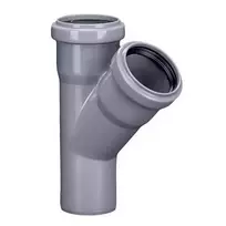 Vidaus kanalizacijos trišakis HTplus, Ø 75 / 75 mm, 45°