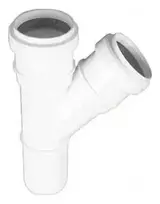 Vidaus kanalizacijos trišakis, Ø 32 / 32 mm, 45°, baltas