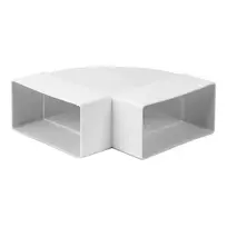 Ventiliacijos alkūnė EUROPLAST KLH, 110 x 55 mm, 90°