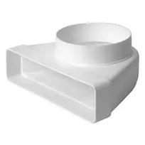 Ventiliacijos alkūnė EUROPLAST KLD25 220 x 55mm D100 90°