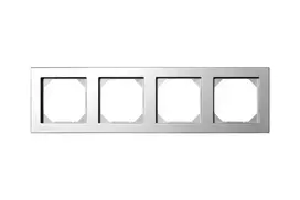 Keturvietis rėmelis LIREGUS EPSILON, metalo spalvos