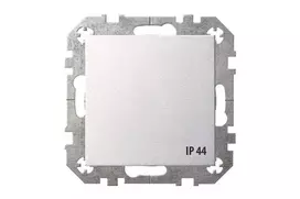 Kištukinis lizdas LIREGUS EPSILON, metalo spalvos, IP44
