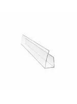 Polikarbonato profilis U, 0,6 x 210 cm