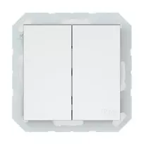 Jungiklis VILMA QR1000, 2 klav., mat. baltos spalvos, IP44