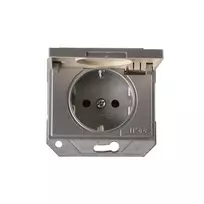 Kištukinis lizdas VILMA XP500, metalo spalvos, IP44