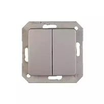 Perjungiklis VILMA SL250, 2 klav., metalo spalvos