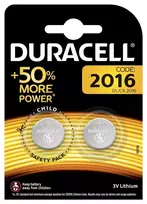 Elementai Duracell, CR2016, 3 V, 2 vnt.