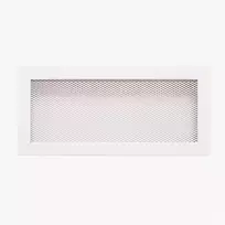 Grotelės židiniui HEARTH, baltos, 170 x 370 mm
