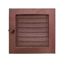 Grotelės židiniui HEARTH, vario spalvos, 170 x 170 mm