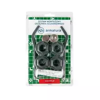 Radiatorių laikiklių komplektas KFA Anthracite 1"x 1/2"