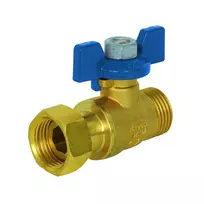Ventilis 02290AZ 1/2" su slankiojančia jungtimi mėl. rankena