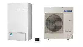 SAMSUNG oras-vanduo 9.0/8.7 kW SPLIT šilumos siurblio KOMPLEKTAS (trifazis, be tūrinio šildytuvo) AE090RNYDGG/EU+AE090RXEDGG/EU+MWR-WW10KN