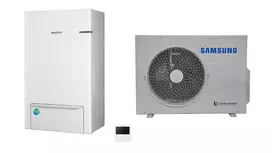SAMSUNG oras-vanduo 6.0/6.5 kW SPLIT šilumos siurblio KOMPLEKTAS (be tūrinio šildytuvo) AE090RNYDEG/EU+AE060RXEDEG/EU+MWR-WW10KN