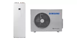 SAMSUNG oras-vanduo 4.4/5.0 kW SPLIT šilumos siurblio KOMPLEKTAS (su 260 l tūriniu šildytuvu) AE260RNWSEG/EU+AE040RXEDEG/EU