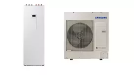 SAMSUNG oras-vanduo 9.0/8.7 kW SPLIT šilumos siurblio KOMPLEKTAS (trifazis, su 260 l tūriniu šildytuvu), NORDIC serija AE260RNWSGG/EU+AE090CXEDGG/EU