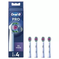Dantų šepetėlio antgaliai Oral-B Pro 3D White, 4 vnt.
