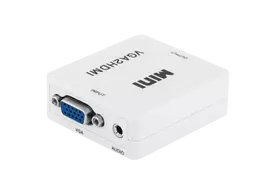 RoGer VGA į HDMI vaizdo signalo keitiklis (+garsas) / balta