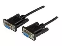 STARTECH 2 m juodas DB9 nulinis modemo kabelis