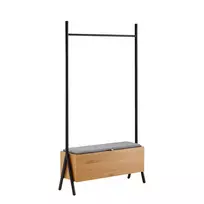 Drabužių pakaba AALBORG su suoliuku 97x32xH180cm, ąžuolo