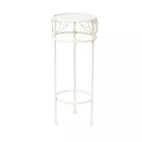 Gėlių stovas SANDY ⌀20xH50cm, baltas
