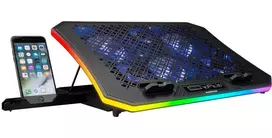 RAMPAGE COOLER STAND METAFOR su 6 ventiliatoriais, 10–19 colių, RGB