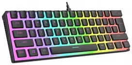 RAMPAGE GAMING KEYBOARD USB-C RGB PUDDING KEYS