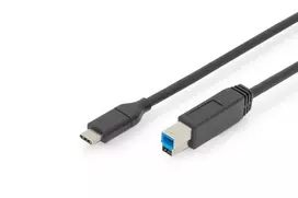 Connection Cable USB 3.1 Gen.2 SuperSpeed + 10Gbps USB Type C / B M / M Power Delivery, black, 1.8m
