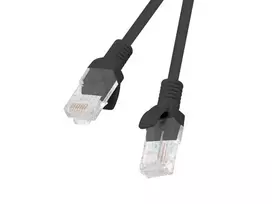 Patchcord PCU5-20CC-0025-BK cat. 5e 0,25M black 10-pack