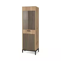 Sekcija/Indauja LAMINO W-1 , ąžuolo/juodas