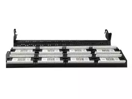 Patch Panel 48 Ports 19 "'Cat.6 with cable management function black