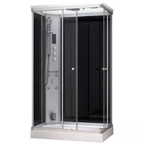Garinė Dušo Kabina AMUE-AR1280-2L NERO 120X80