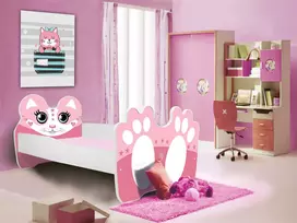 Lova su meškiuku BEAR PINK 160x80