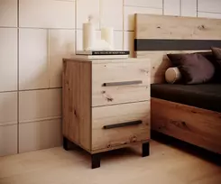 Naktinis staliukas su stalčiais MALEN