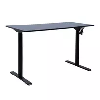 Rašomasis stalas ERGO LIGHT su 1 varikliu 120x60xH72,5-117,5cm, juodas
