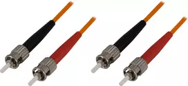 OM1 optinis kabelis DELTACO, ST - ST, duplex, UPC, 62,5/125, 1,5m, orange / FB-31-5
